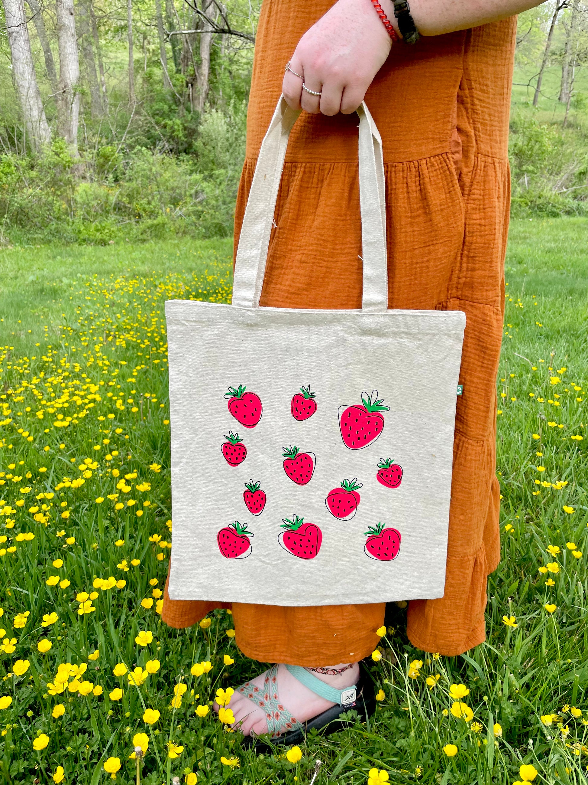 Super Berry Recycled Canvas Tote